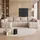 idohome U-förmige Wohnlandschaft mit Schlaffunktion und Bettkasten 3-Sitzer Beige