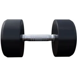 Kurzhantel Gummi 2.5 - 40 kg SCHWARZ|SCHWARZ|SCHWARZ 20kg