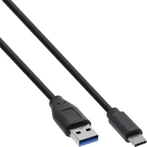 InLine USB-C auf USB-A 0,5 m Schwarz