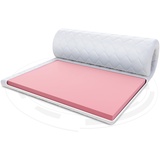 Fdm Matratzentopper VISCO MAX Matratze Topper 140x200 cm Härtegrad H1 Höhe 8 cm thermoplastischer Schaum Allergiker Geeignet Öko-Tex Weiß