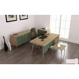 aea Schreibtisch Couchtisch Kommode 4tlg. JVmoebel - Braun