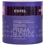 Estel Prima Blonde Silver Maske für kalte Blondtöne 300 ml. stellt beschädigte Haarstruktur wieder her, nährt, spendet Feuchtigkeit und stärkt das Haar über die gesamte Länge
