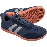 Sosenfer Barfußschuhe Herren Damen - Minimalistische Fitnessschuhe für Gym & Training - Weite Zehenbox - Wildleder & Mesh Atmungsaktiv - rutschfeste Hallenschuhe Slip On-SHLAN-NJD-40 - 40 EU
