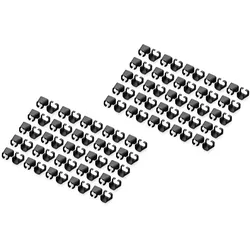 DIGITUS Kabelclips mit Farbcodierung - für Patch-Kabel - Schwarz (Packung mit 10