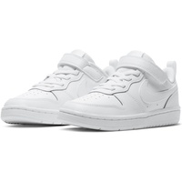 Nike Court Borough Low 2 (Psv) Sneaker, White/White-White, 28