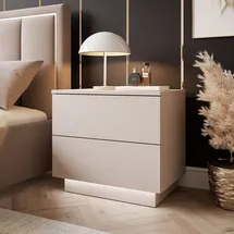 lookway Nachtschrank LINA 55 x 0 x 0 cm Beige