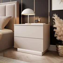 lookway Nachtschrank LINA 55 x 0 x 0 cm Beige