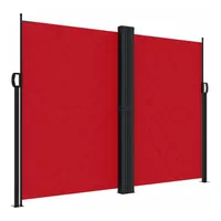 vidaXL Seitenmarkise Ausziehbar Rot 180x1200 cm