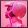 Kare Bild Pink Woman LED 80x80cm
