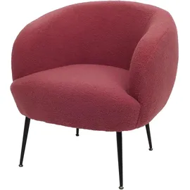 MCW Lounge-Sessel O37 Bouclé 330 g/m2 75 x 80 x 80 cm Rot
