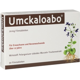 Dr Willmar Schwabe GmbH & Co KG UMCKALOABO 20 mg Filmtabletten 30 St