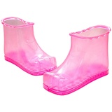 Healifty 1 Paar Massage-Fuß-Badeschuhe Spa tragbare Fußmassage-Badeschuhe PVC Fußmassagegerät Eimerstiefel fördern die Durchblutung, rosy 16,5 cm