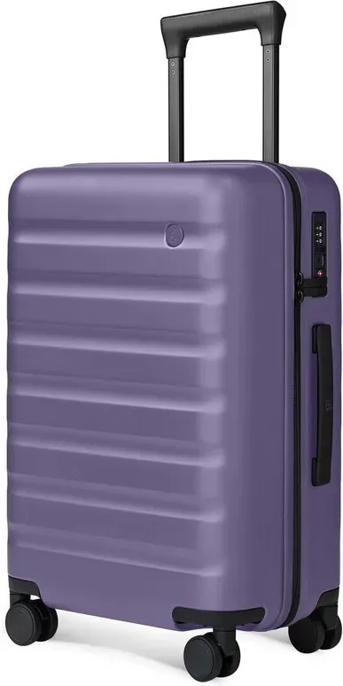 NINETYGO Rhein 2.0, Handgepäckkoffer, Fluggesellschaftszertifiziert, 20 Zoll Koffer, 56 x 38,5 x 23 cm, Geeignet für 3-5 Tage Reisen, Doppelte 360°-Rollen, 100 % Hartschale PC-Material, TSA-Schloss, Lila, 20 Zoll - Neu Eingetroffen