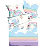 KAEPPEL Biber Bettwäsche Rainbow Fairies bunt