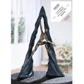 Casablanca by Gilde Skulptur Climber, bronzefarben, B:26cm H:36,5cm T:10cm, Polyresin (Kunststein), Dekofiguren