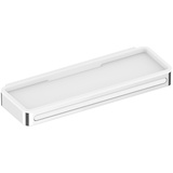 Keuco Plan Duschkorb 14959170051 Aluminium-finish/weiss, mit Glasabzieher