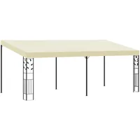 VidaXL Wand-Pavillon 6x3x2,5 m Cremeweiß