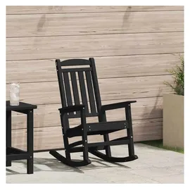 vidaXL Garten Schaukelstuhl 70 x 92 x 108 cm schwarz 1 St.