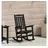 vidaXL Garten Schaukelstuhl 70 x 92 x 108 cm schwarz 1 St.
