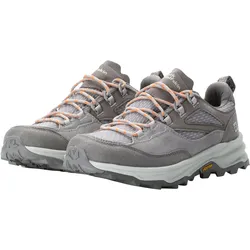 Wanderschuh JACK WOLFSKIN "CYROX TEXAPORE LOW W", Gr. 40,5, grau, Textil, Leder, sportlich, Schuhe, Wasserdicht