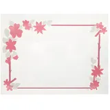 Papstar Tischsets, Papier 30 cm x 40 cm weiß "Blumenranke"