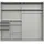 WIMEX Schwebetürenschrank Saigon 225 x 208 x 64 cm Schwarz/Weiß