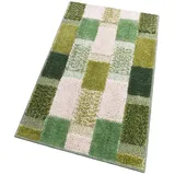 emmevi - Lila Modell - Saugfähig und Made in Italy rutschfeste Badematte für einzigartigen Komfort Hand- und maschinenwaschbar 60x120 cm Höhe 7 mm Grün