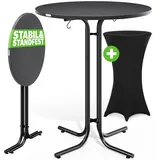 CASARIA Stehtisch 80 cm Grau