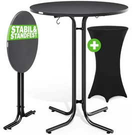 CASARIA Stehtisch 80 cm Grau