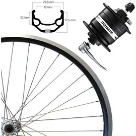 Roland Vorderrad 28, schwarz, SE, ZAC 19, Aluminium, Nabendynamo DH-3N31-QR, schwarz - Schwarz