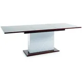 JVmoebel Esstisch Weißer Hochglanz Holztisch mit markanten Vierkantfüßen (Packung, 1-St., Tisch), Made in Europa weiß