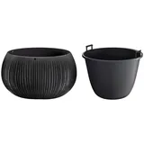 Prosperplast Beton Bowl Ø 37 x 21,8 cm schwarz