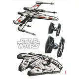 KOMAR Deco-Sticker Star Wars Spaceships 100 x 70 cm