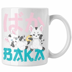 Trendation Tasse Trendation – Anime Tasse Geschenk Spruch Kaffeetasse Geschenke Deko Anme Fan Baka weiß