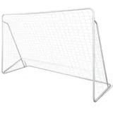 vidaXL Fußballtor Weiß 240 x 90 x 150 cm