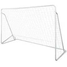 vidaXL Fußballtor Weiß 240 x 90 x 150 cm