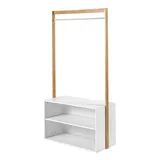 CaliCosy Garderobenständer Holz L90 cm Weiß