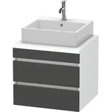 Duravit Waschtischunterschrank 2 Schubkästen 60 x 54,8 cm Grau/Weiß Matt