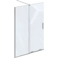 Ravak Roll - Duschtrennwand Walk-in 120x195 Cm, Chrom/klarglas X9wvg0c00z1