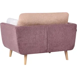 Beliani Sessel Bolga Stoff 78 x 71 x 70 cm Rosa