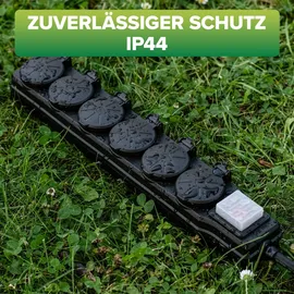 InLine Steckdosenleiste 3 m Schwarz 6 St.