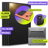 ANKER SOLIX Balkonkraftwerk 2000W Balkonkraftwerk Anker Solix Speicher 5.4kWh Ziegeldach 0% MwSt