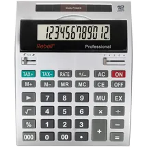 Rebell Professional - anzeigender Tischrechner 12-stelliges LCD Display