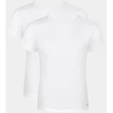 Unterhemd men 2 0 O-Neck 2er Pack leicht und angenehm weiß Baumwolle Small