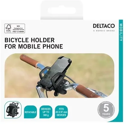 ARM-B100 - bike holder for mobile phone - detachable holds up to 300g
