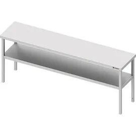Stalgast Aufsatzbord mit zwei Etagen, 1600x300x700 mm, verschweißt