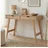 Idimex Schreibtisch Milo mit 2 Schubkasten, Massivholz, Eiche Farben stabil und langlebig, ideal für Home-Office, Schubladen für Stauraum
