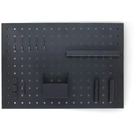 Zeller Memoboard mit Utensilien Metall 50 x 35 x 1,5 cm Schwarz