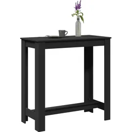 vidaXL Bartisch 102 x 50 x 103,5 cm Schwarz