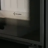 Kamineinsatz aus Stahl LUCY TUNNEL 14 kW Ø 200 schwarz Verkleidung